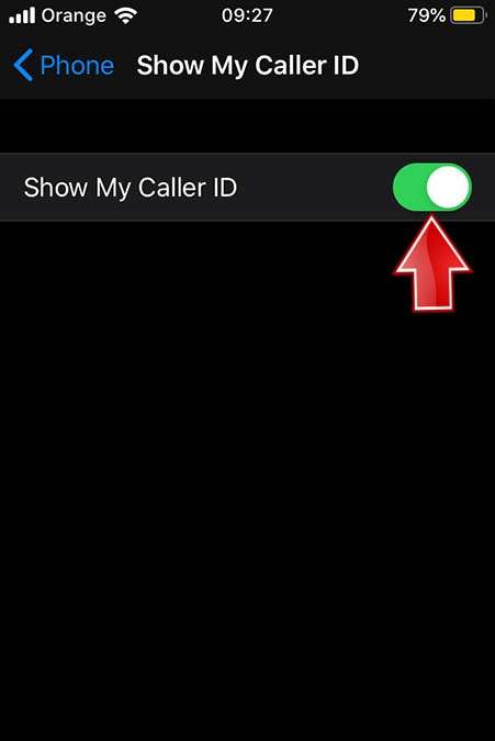 APPLE iPhone 6 Turn On caller id