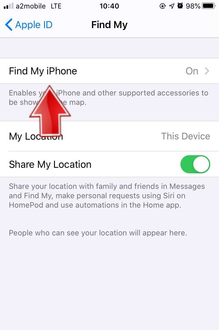 where is find my phone on iphone 12 pro max