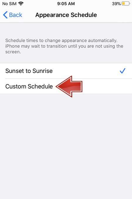 APPLE iPhone 6S Plus custom appearance schedule 