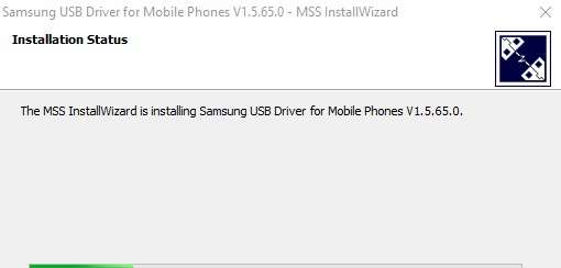 Samsung drivers install procedure continue